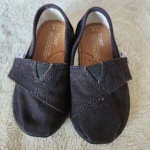Black Alpargata Toddler Toms- Size 5T